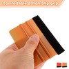HARFINGTON 2pcs Vinyl Squeegee, Felt Edge Vinyl Wrap Decal Squeegee