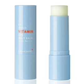 DERMASHARE UV Shield Vitamin Sun Balm Stick – SPF50+ PA++++ Korean Sunscreen, Moisturizing Brightening Tone-Up, Invisible Non-Greasy Sunblock for All Skin Types, 11g