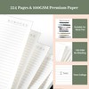 Yoment Discbound Lined Refills for 6.1 x 8.3 Hardcover Notebook,
