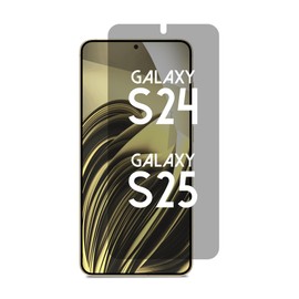 ANBAC Privacy Screen Protector for Galaxy S25/S24 - Blue Light Blocking Film 6.2" with Alignment Tool Kit [1 Pack] - Support Fingerprint Unlock/Cell Phone Private, Scratch Resistant Film