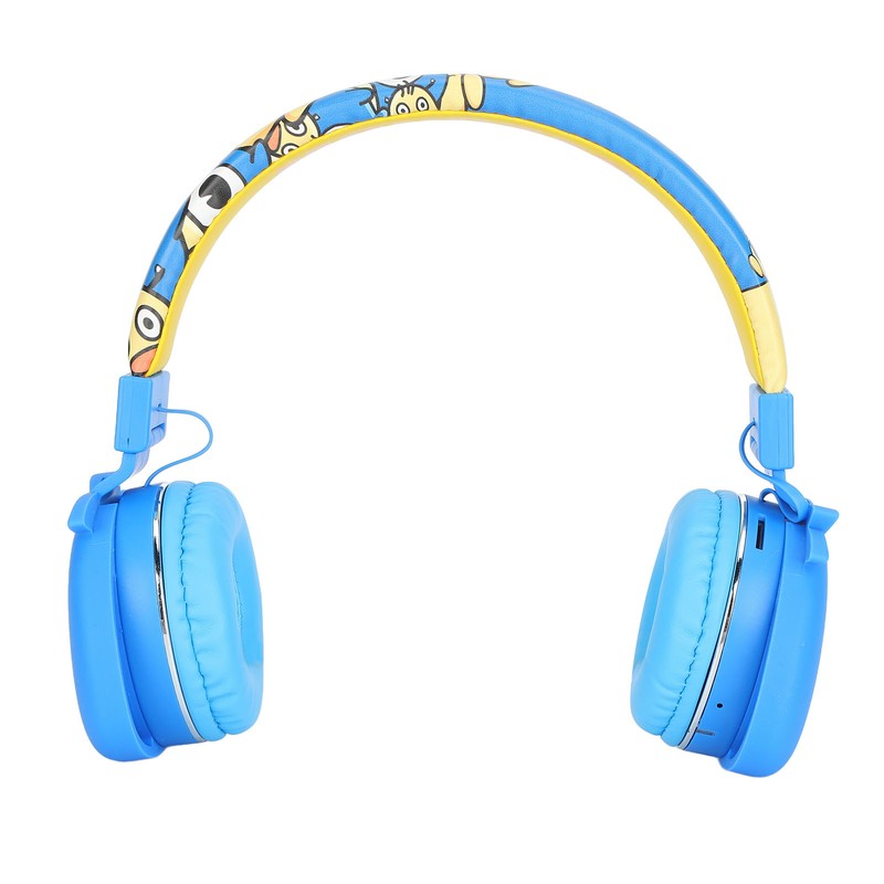 YLFASHION Kids Bluetooth Headphone Cartoon Foldable Adjustable Wireless Headset with