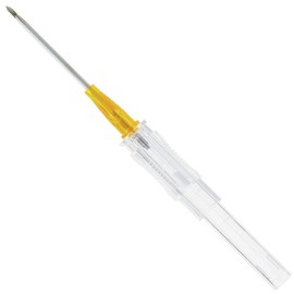 Curaplex Curaslide Safety IV Catheter, 14G X 1.25" Needle, Box of 50
