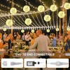 Baung Christmas String Lights Outdoors,4 Pack 15.74" Sphere Lights,Ball Tree