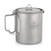 TOMSHOO Ultralight 750ml Titanium Pot Portable Titanium Water Mug Cup