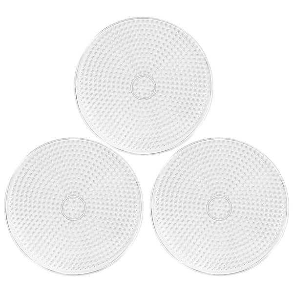 H&W 3PCS 5mm Round Fuse Beads Boards, Large Clear Pegboards