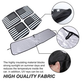 for Hummer EV Accessories 4 Piece Sunshade Roof 1 Piece Front Windshield Sunshade,Compatible with Hummer EV 2024 2025+ Sunshade Windshield and Sunroof,Foldable Car Sun Shade Blocks Sun Rays (F, 1:1)