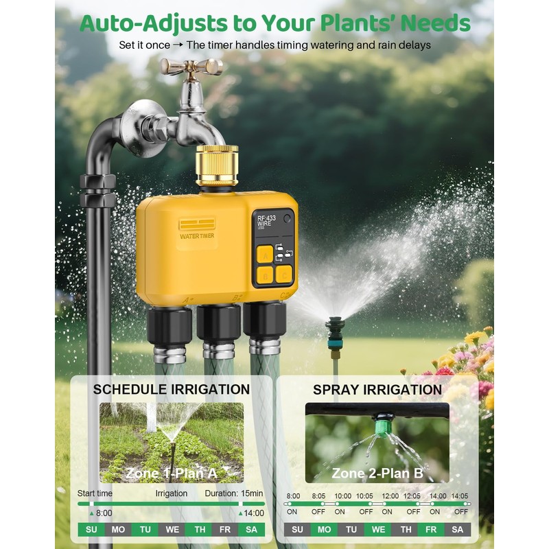 Shrivee Smart Irrigation Computer WLAN with 3 Zone Outputs and