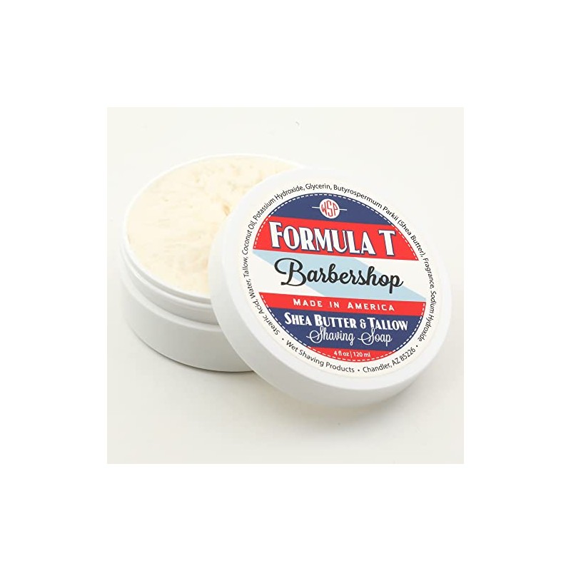 Shaving Soap WSP Formula T (Barbershop) 4 Oz Made with