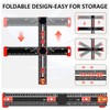 4-in-1 Drilling Positioning Jig, 35cm/14inch Multifunctional T Square Adjustable Angle