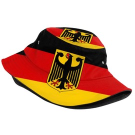 German Flag Bucket Hat for Men Women Fashion Patriotic Hats Germany Fisherman Hat Outdoor Summer Sun Protection Travel Hiking Caps