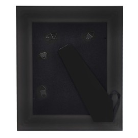 Beyond Your Thoughts 8x10 Picture Photo Frame(1 Pack Real Glass) Antique with Matted for 5X7 Blue Color, Vertical or Horizontal, Table Top and Wall Mounting Display