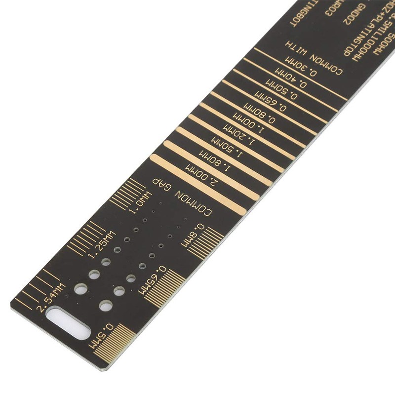 PCB Ruler, Multifunctional Ruler, Electronic Engineering Ruler, 10 Inch 25
