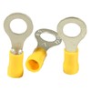 WeltiesSmartTools 10 Insulated Ring Cable Lugs M12 Yellow Insulated Crimp