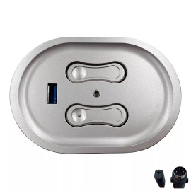 Kaidi KDH240-002 Power Recliner 4 Button 5 Pin Round Switch Control with USB