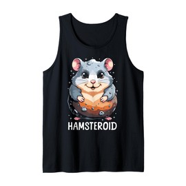 Cute Hamster Asteroid Pun Science Space Hamsteroid Tank Top