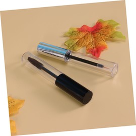 TOVINANNA Diy Mascara Kit 8pcs 10ml Empty Mascara Tubes Eyelash Brush Funnels Pipets Black Silver Easy to Fill Travel Containers