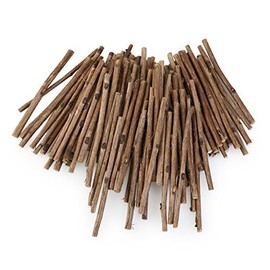 Tinksky 10CM Long 0.3-0.5CM in Diameter Wood Log Sticks for DIY Crafts Photo Props 100pcs (Wood Color)
