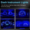 GLOFE 40 Pieces T10 194 168 LED Dash Instrument Light