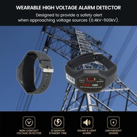 EITAI1860 Wearable High Voltage Alarm, 0.4kV-500kV, Manufacturer Direct Sales, Non-Contact Induction, Sound & Light Alarm, Personal Voltage Detector, Safety Voltage Detector, V-Watch