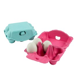 Mini Papier-Mâché Easter Egg Cartons - Party Supplies - 12 Pieces