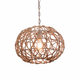 Kenroy Home Torus Pendant 100 Watt 12.25" Height 16" Width 16" Depth, Tan
