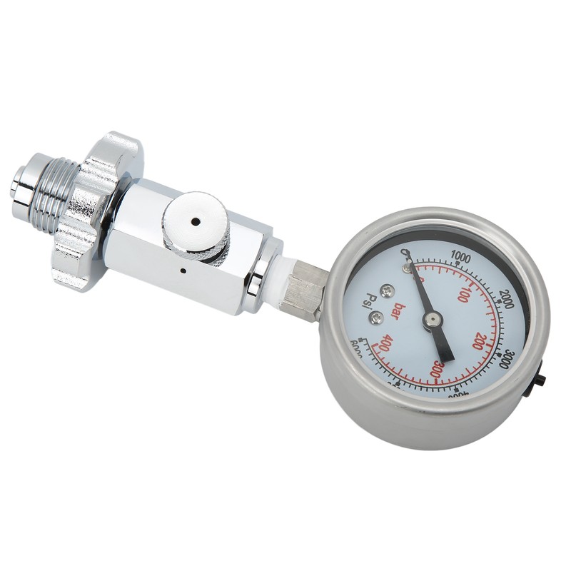Scuba Diving Air Tank Pressure Testing Checker with 0‑400 Bar