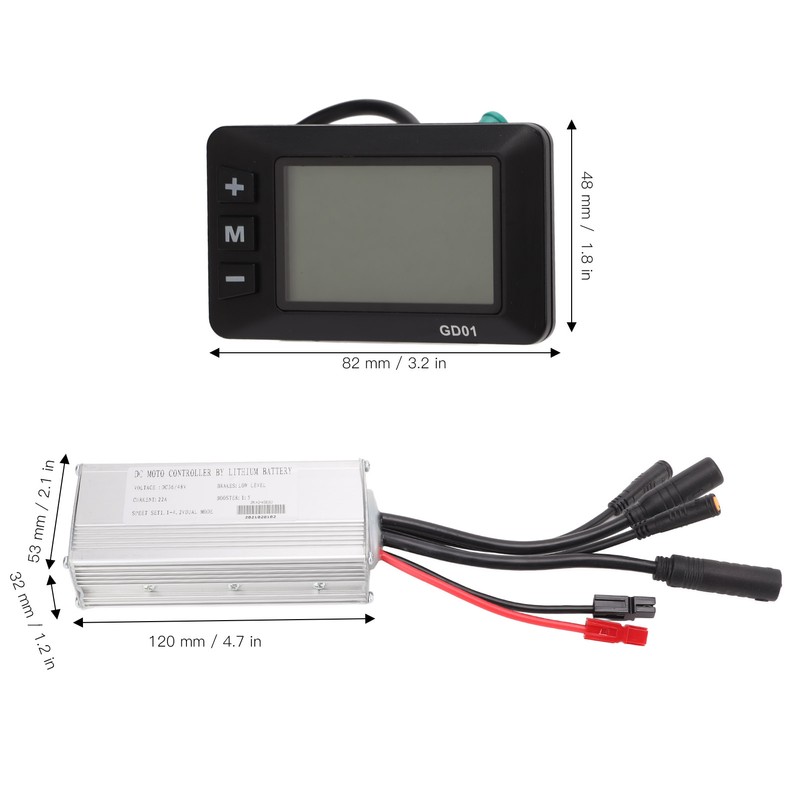 Electric Bike Motor Controller 22A Electric Bicycle Modification Kit with