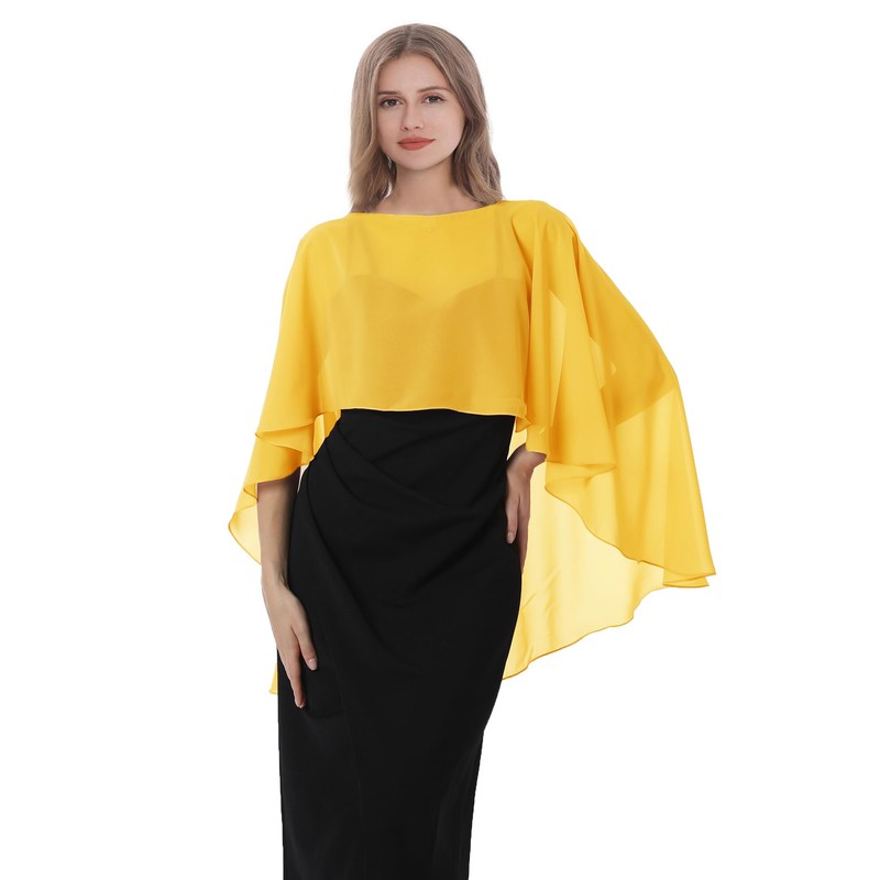 Wedding Stole Women's Armpit Chiffon Bride Stole and Scarf Wedding