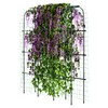 Idzo Arched Trellis for Raised Garden Bed, 70in Stainless Steel