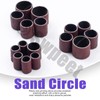 Swpeet 66Pcs 3 Size Sanding Drum Set, 60Pcs 80 Grit