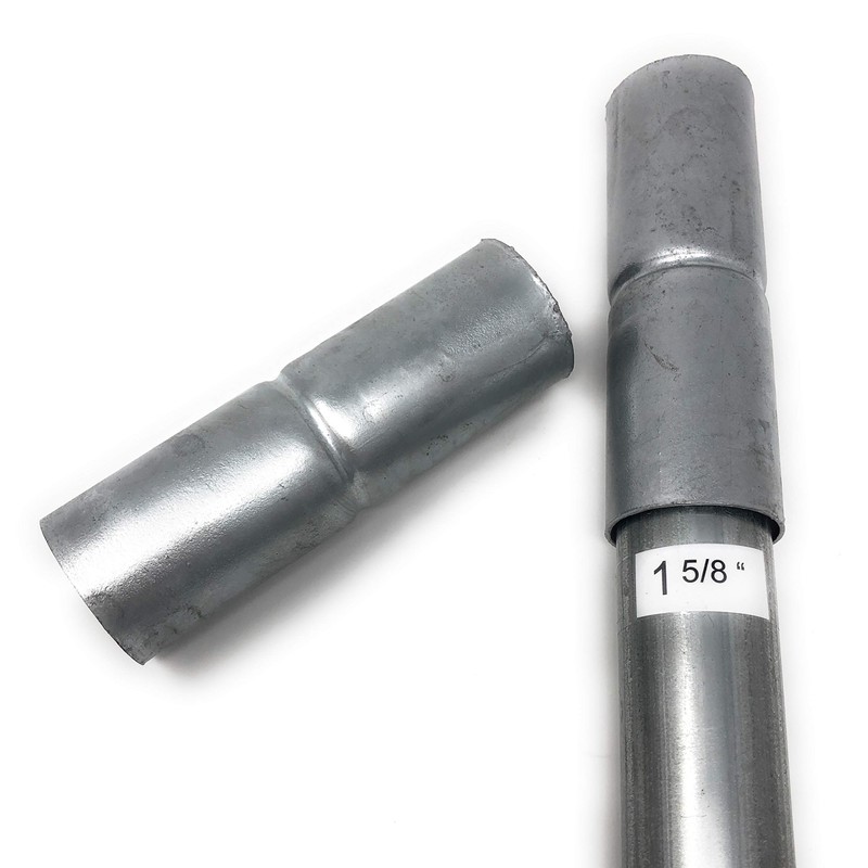 Chain Link Fence Top Rail Sleeves Galvanized Steel 4 Pc