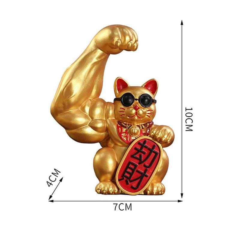 Strong Figurine Big Waving paw of cat Up Welcoming Cat