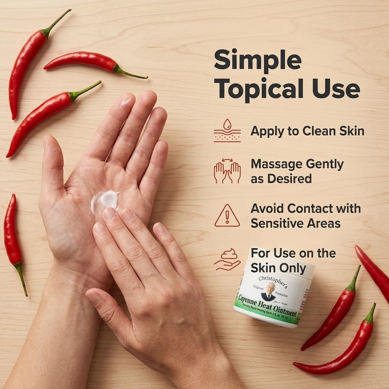 Christopher's Original Formulas Cayenne Heat Ointment, Warming Herbal Topical for