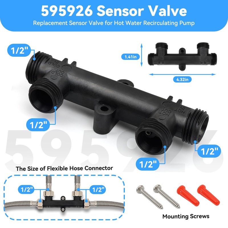 Frutlait 595926 Universal Sensor Valve – Works with Most Hot