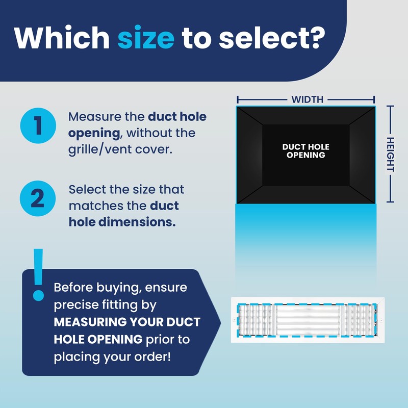 24x6 Inch (Duct Opening) Aluminum 3-Way Air Flow Vent –