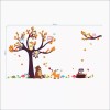 DaraBaby Vinil Decorativo Sala O Habitación Bosque Con Búhos Y