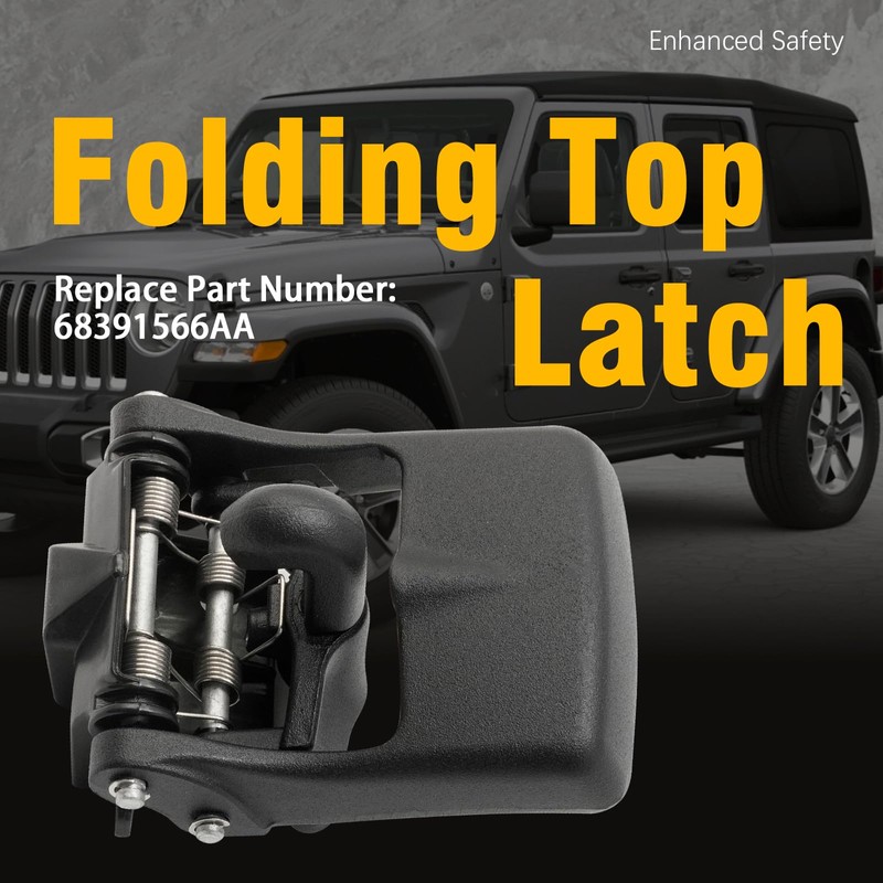 Saihisday 68391566AA Folding Top Latch, Replacement for Jeep Wrangler JL