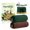 Esponja de red africana para la ducha, 2 esponjas exfoliantes