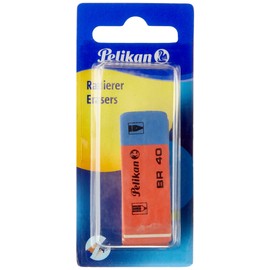 Pelikan 619932 BR40/2/B Radierer aus Kautschuk Verpackung, 2 Stück