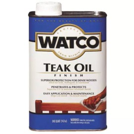 Watco (4)-Qt Watco Penetrating Natural Interior/ Exterior Wood Teak Oil Finish A67141