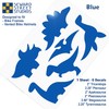 Reflective Decals Dinosaur Set - Dinosaur Safety Sticker Kit -