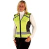 HyViz Waistcoat - Please Pass Wide & Slow Pink/Black X-Large