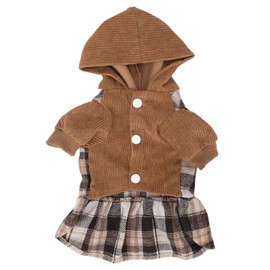 Dog Warm Dresses Pet Winter Clothing Dog Warm Skirt with Hat Suitable for Small Dogs PuppyS