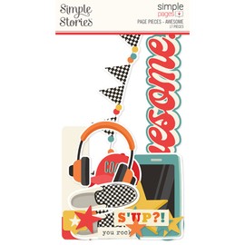Simple Stories Simple Pages Page Pieces-Awesome -SSSPPP-15919