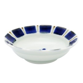 Arita Ware Central Kiln Oval Bean Plate, Goth Savi, Tokusa Rim