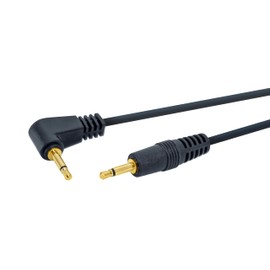 Fuji Parts Audio Cable 2.5mm Mono Ultra Mini Male to 2.5mm Mono Ultra Mini Plug (Male) Cable 3.3 ft (1 m) (L Plug to Straight Plug) FNT-M225S-L10