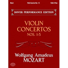 Violin Concertos Nos. 1-5: With Separate Violin Part: Dover Performance Edition (Dover Chamber Music Scores)