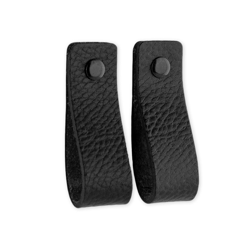 Brute Strength - Leather Drawer Pulls - Black - 6