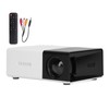 Mini Projector Built in Speakers Diffuse Reflection Imaging Black 1080P