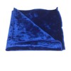 Pañuelo de terciopelo aplastado de lujo, color azul